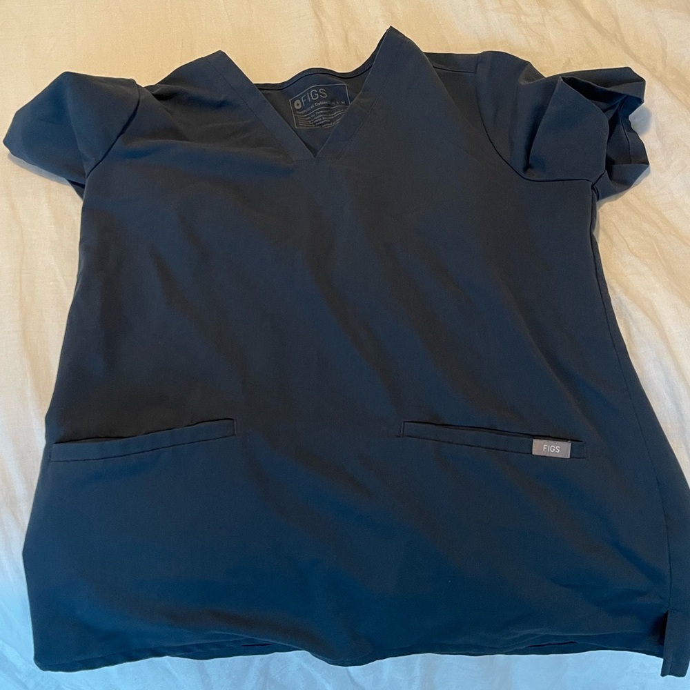 Figs Three Pocket Scrub Top Dark Harbour. SOLD